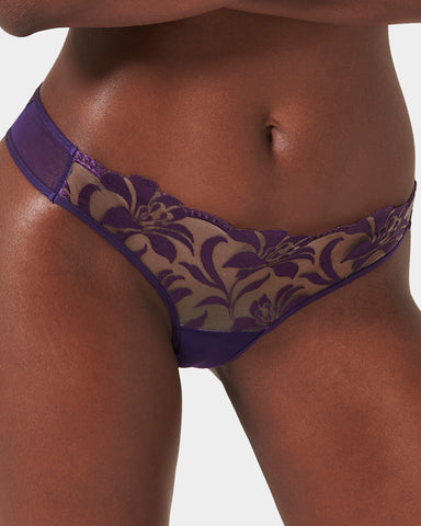 Leonora Brief Acai Purple/Sheer