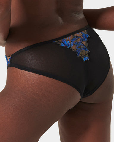 Lyandra Brief Egyptian Blue/Black/Sheer