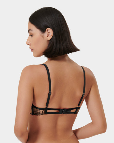 Rosalie Wired Bra Black/Sheer