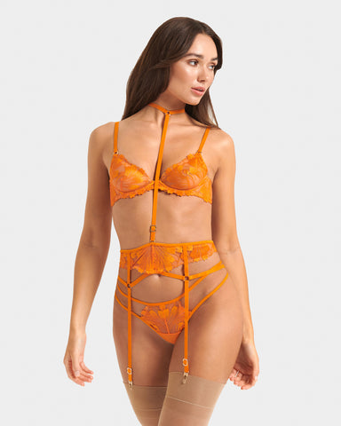 Matching Sets & Garters, Colette Thong Panty Orange Peel
